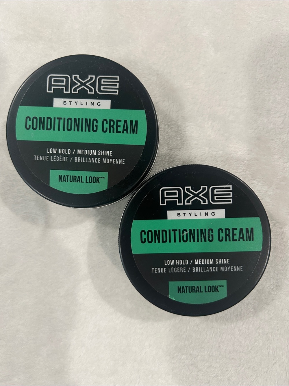 AXE Styling Conditioning Cream lot of 2 new and unopened natural look low hold